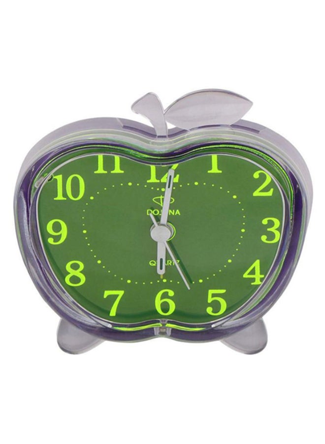 Dojana - Apple Shape Analog Alarm Clock Blue/Green - Image 1