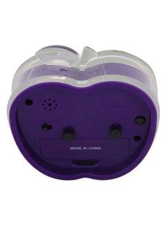 Dojana Apple Shape Analog Alarm Clock Blue/Green  - Image 2