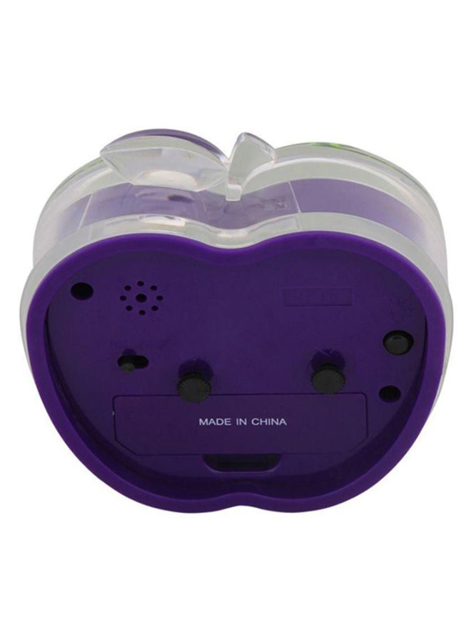 Dojana - Apple Shape Analog Alarm Clock Blue/Green - Image 1