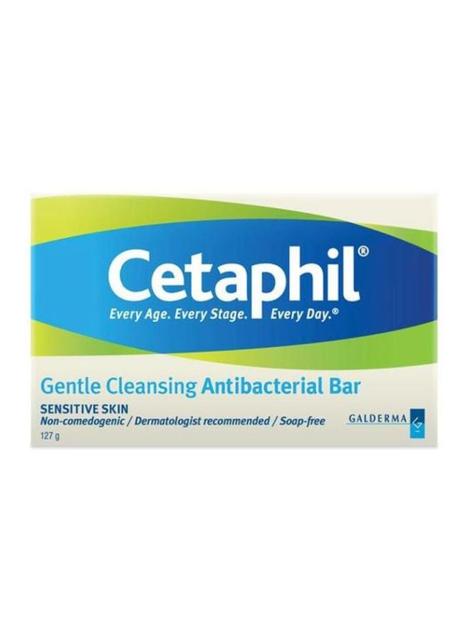 Cetaphil - Gentle Antibacterial Cleansing Bar For Combination To Oily Skin Sensitive Skin A Mild Non-Soap Cleansing Bar Specially Formulated To Provide Both Gentle Skin Cleansing And Antibacterial Benefits, For Face And Body 127grams - Image 1