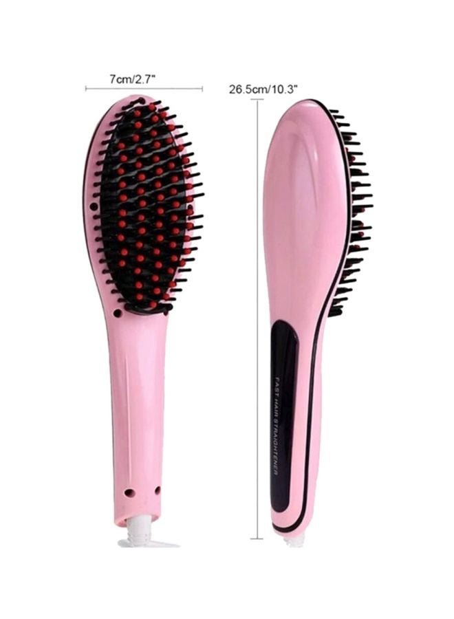 يوب فان فرشاة 2 في 1 لفرد الشعر من السيراميك وردي 26.5x7سم - Image 4