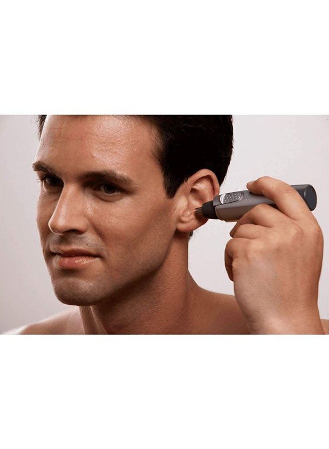 براون ماكينة تشذيب شعر الأنف والأذن أسود/ فضي 2.6x2.6x12.6سم - Image 4