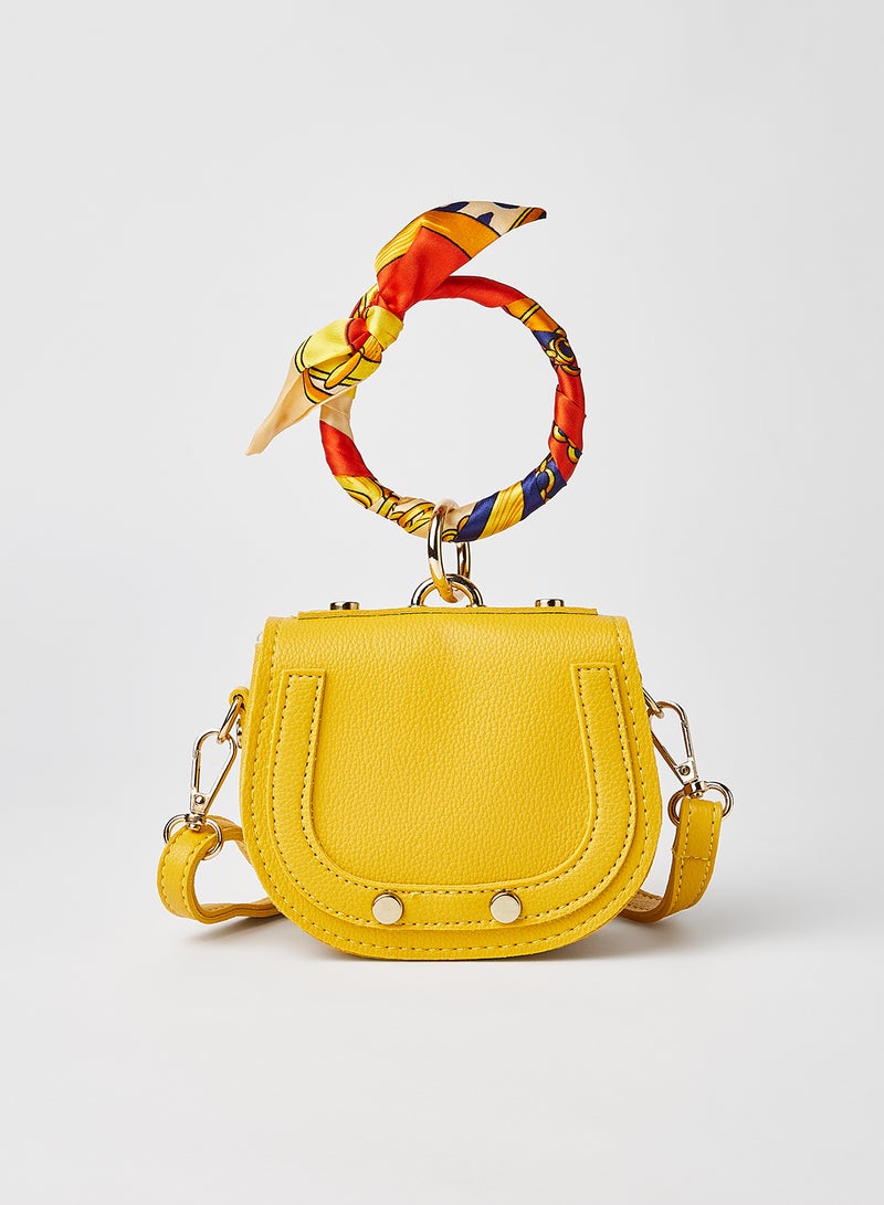 High Streets - Ring Top Handle Crossbody Bag yellow - Image 1