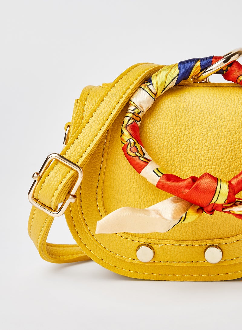 High Streets - Ring Top Handle Crossbody Bag yellow - Image 1