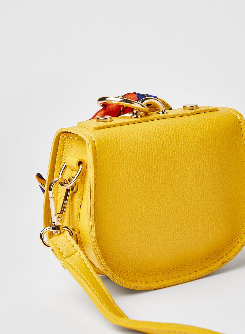 High Streets - Ring Top Handle Crossbody Bag yellow - Image 1