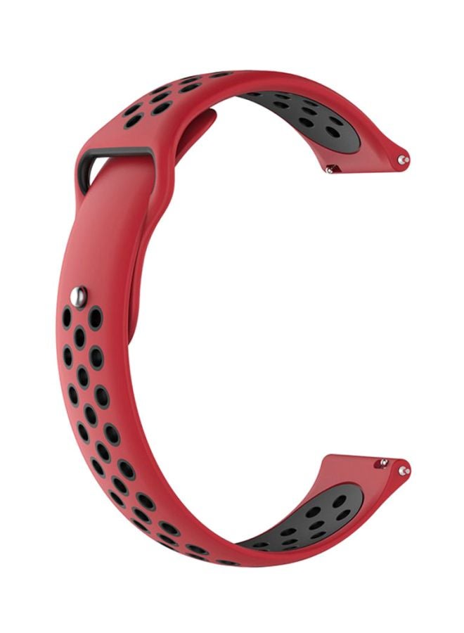 Voberry Replacement Watch Band For Samsung Galaxy Classic 42mm Red/Black - Image 1