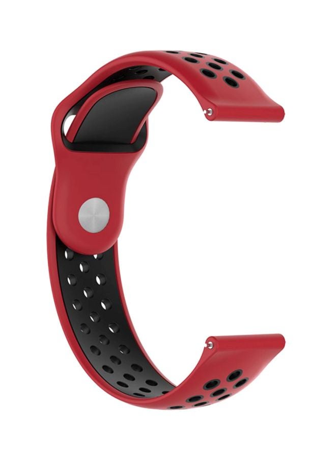 Voberry Replacement Watch Band For Samsung Galaxy Classic 42mm Red/Black - Image 2