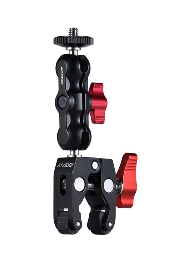ANDOER Multi-Function Ball Head Clamp Black/Red - Image 1