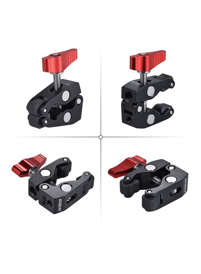 ANDOER Multi-Function Ball Head Clamp Black/Red - Image 4