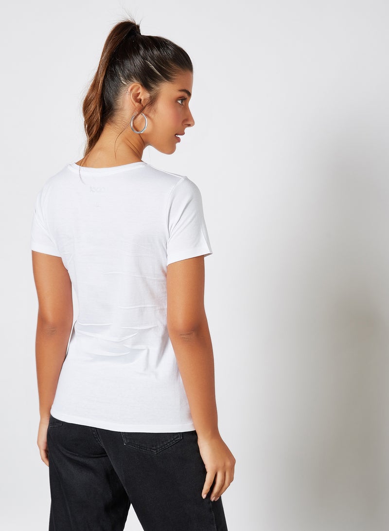 ABOF - Graphic Front T-Shirt White - Image 1