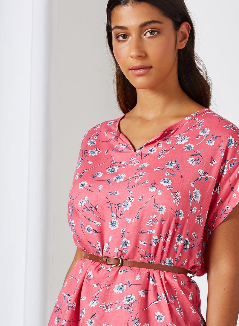 ABOF Batwing Sleeve Floral Top Dusty Pink  - Image 4
