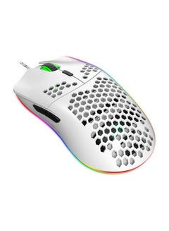 HXSJ Wired Gaming Mouse With Six Adjustable DPI White  - Image 5