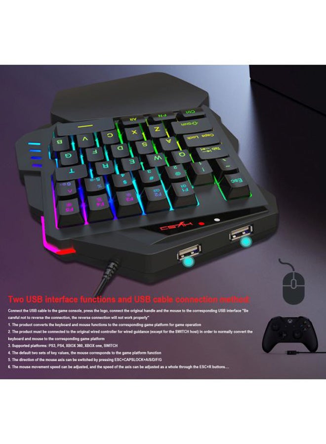 One-Handed Wired Keyboard