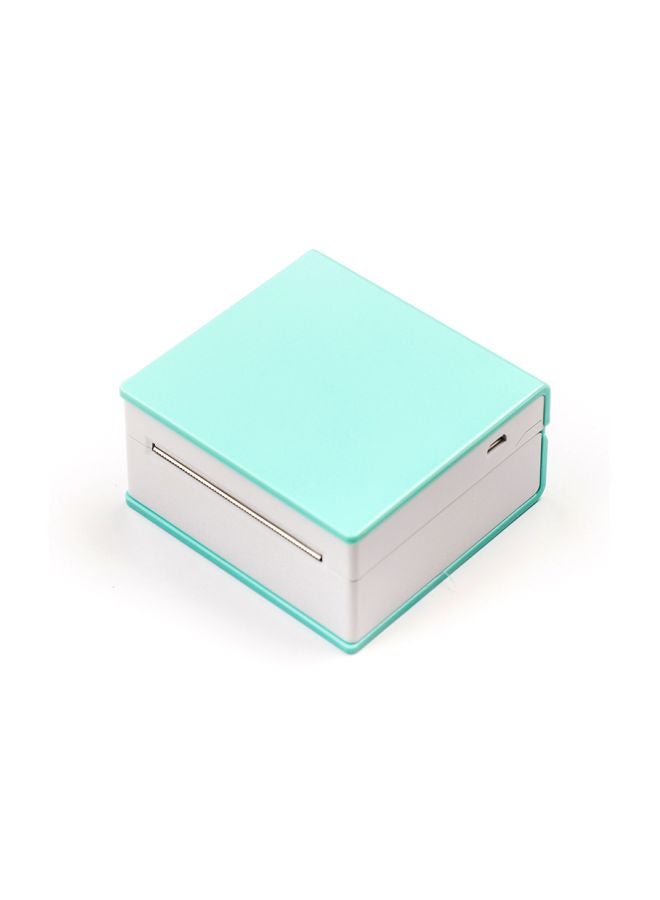 Aibecy Mini Thermal Printer 8.4x8.1x4cm Green/White - Image 3