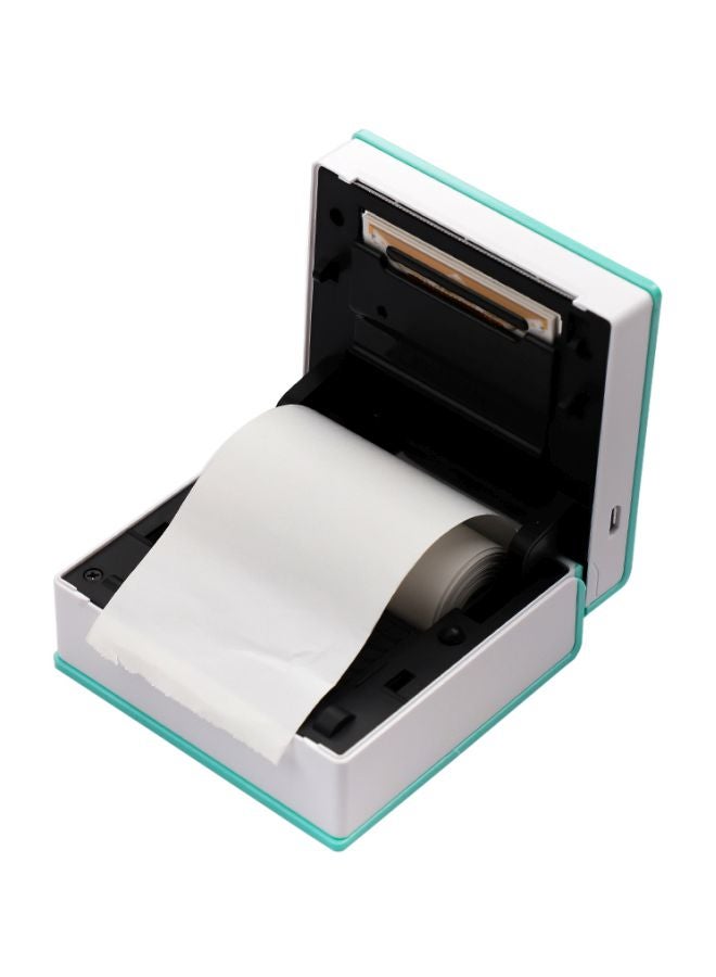 Aibecy Mini Thermal Printer 8.4x8.1x4cm Green/White - Image 5