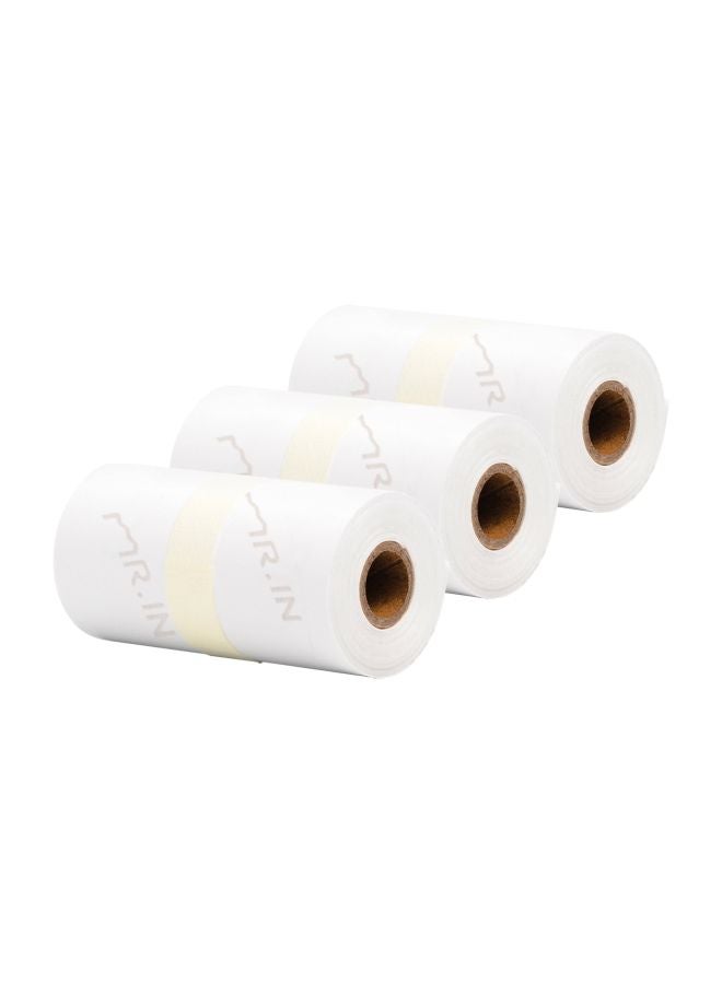 Aibecy 3-Piece Self-Adhesive Thermal Paper Toll White  - Image 2