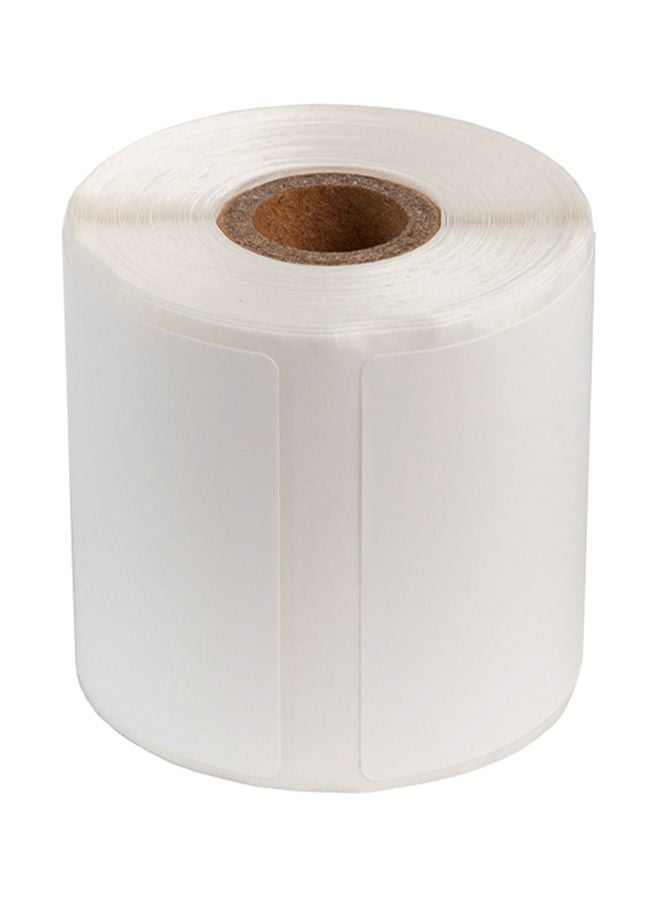 أيبيسي بكرة ورق ذاتية اللصق للطابعة الحرارية 4x3سم أبيض - Image 1