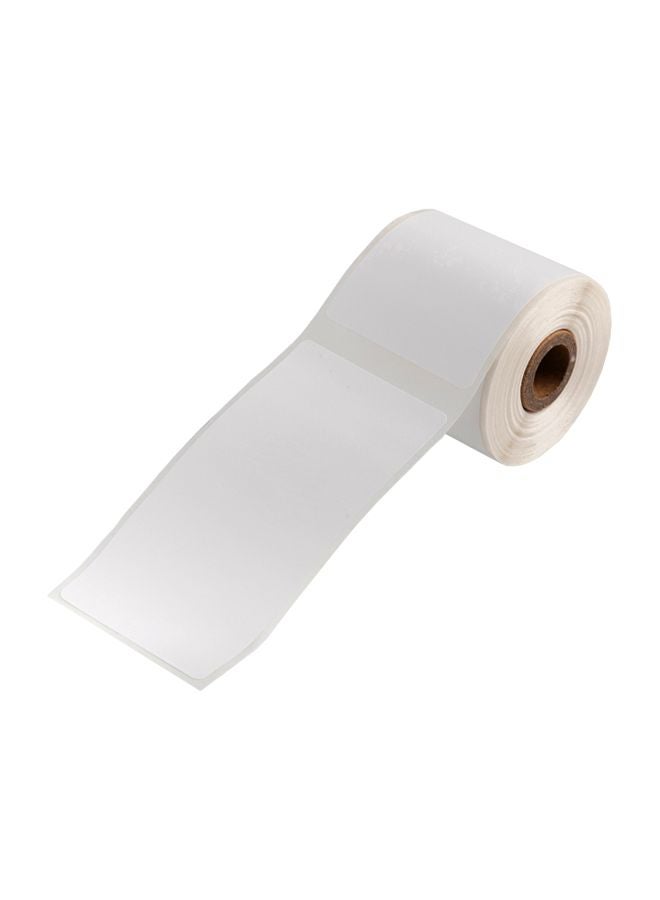 أيبيسي بكرة ورق ذاتية اللصق للطابعة الحرارية 4x3سم أبيض - Image 3