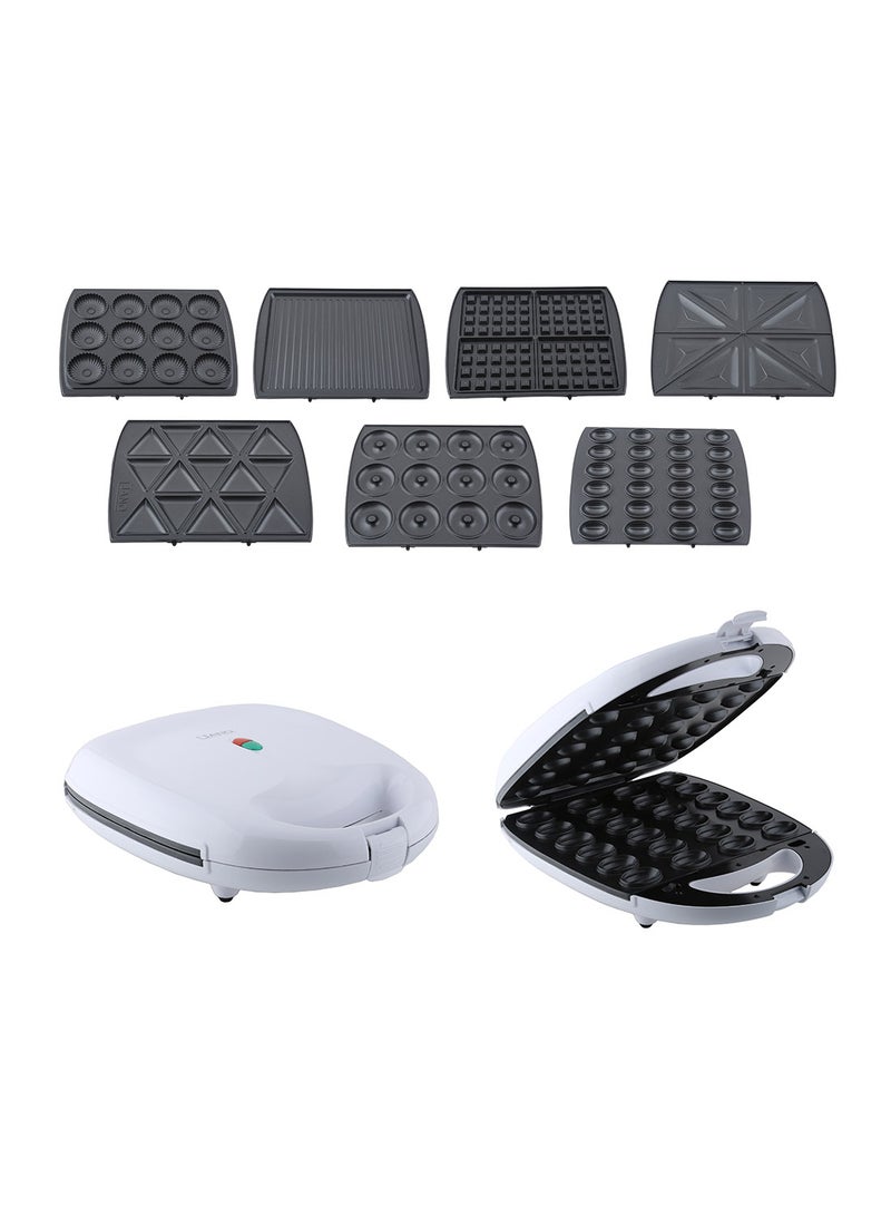ALSAIF-ELEC 7 In 1 Electric Sandwich Maker 1400.0 W JN1924 White/Black 