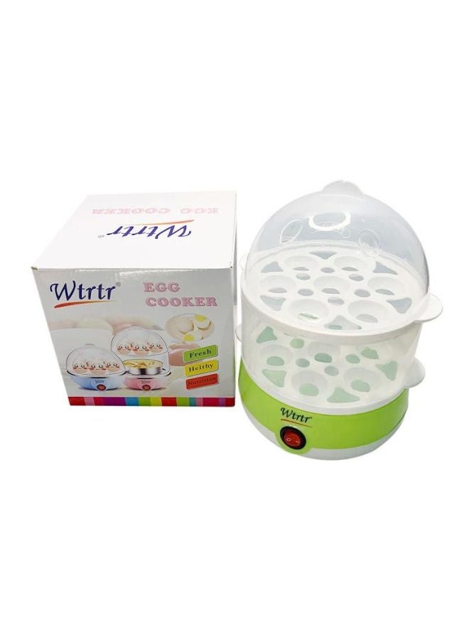 وترتر جهاز كهربائي لسلق البيض متعدد الوظائف من مستويين بقوة 350 وات 350.0 W WTR0065 أبيض/ أخضر/ شفاف - Image 1