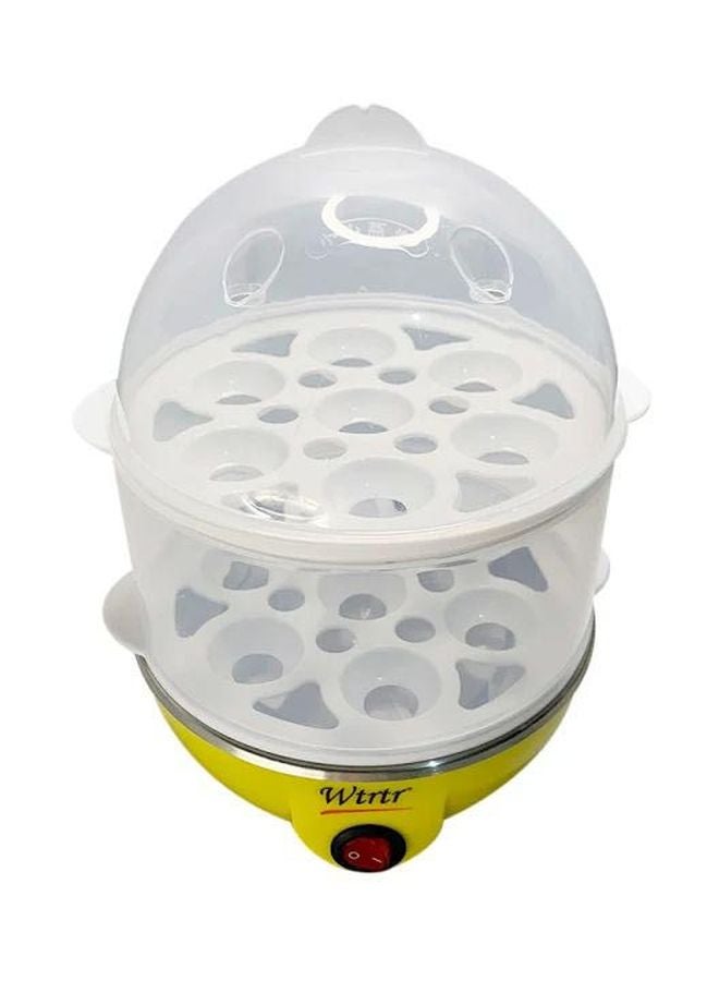 وترتر جهاز كهربائي متعدد الوظائف بطبقتين لطهي البيض 350.0 W WTR0066 أبيض/ أصفر/ شفاف - Image 2