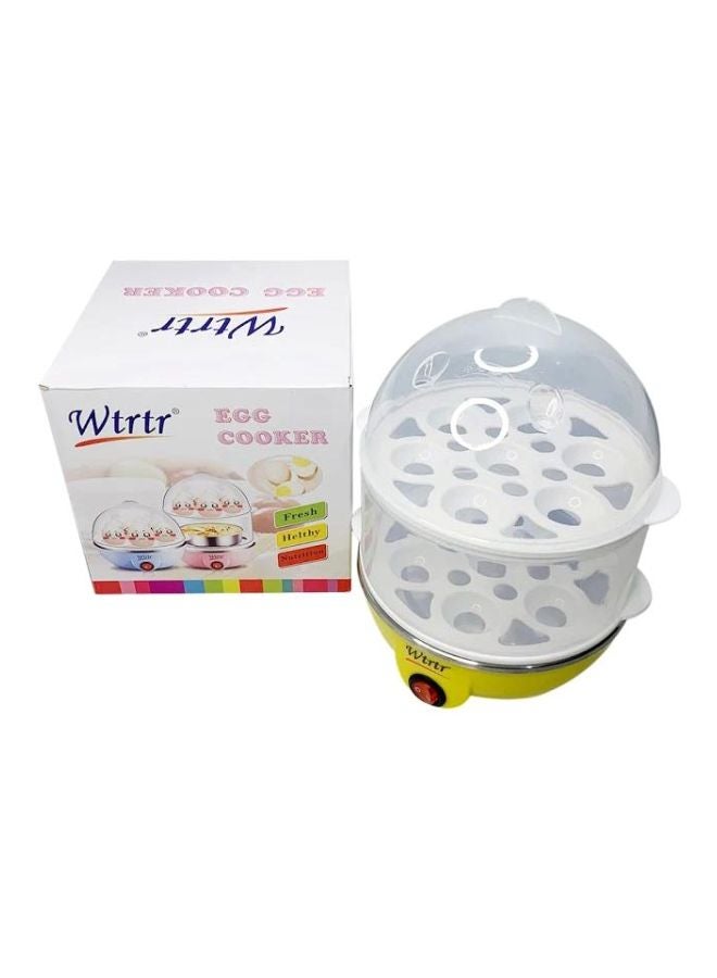 وترتر جهاز كهربائي متعدد الوظائف بطبقتين لطهي البيض 350.0 W WTR0066 أبيض/ أصفر/ شفاف - Image 1