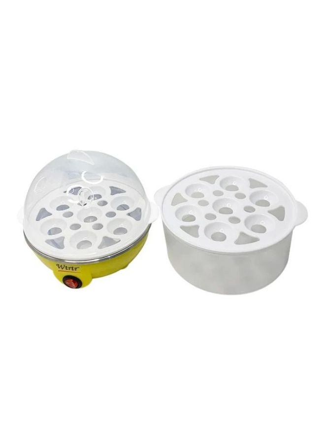 وترتر جهاز كهربائي متعدد الوظائف بطبقتين لطهي البيض 350.0 W WTR0066 أبيض/ أصفر/ شفاف - Image 3