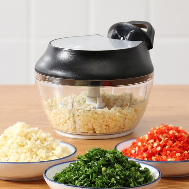 Generic - Hand Pull String Manual Food Vegetable Chopper Rose 15*8.5*14cm - Image 1
