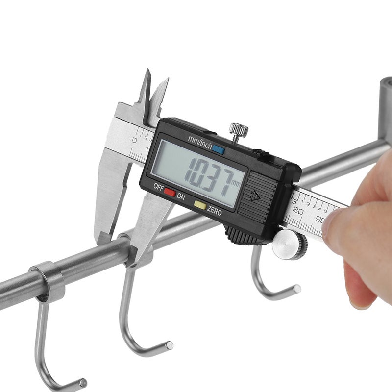 علاقة متعددة الأغراض مصنوعة من الستانلس ستيل 304، تثبت على الحائط، ومكونة من 10 خطافات قابلة للتحريك فضي 59*4*7سم - Image 3