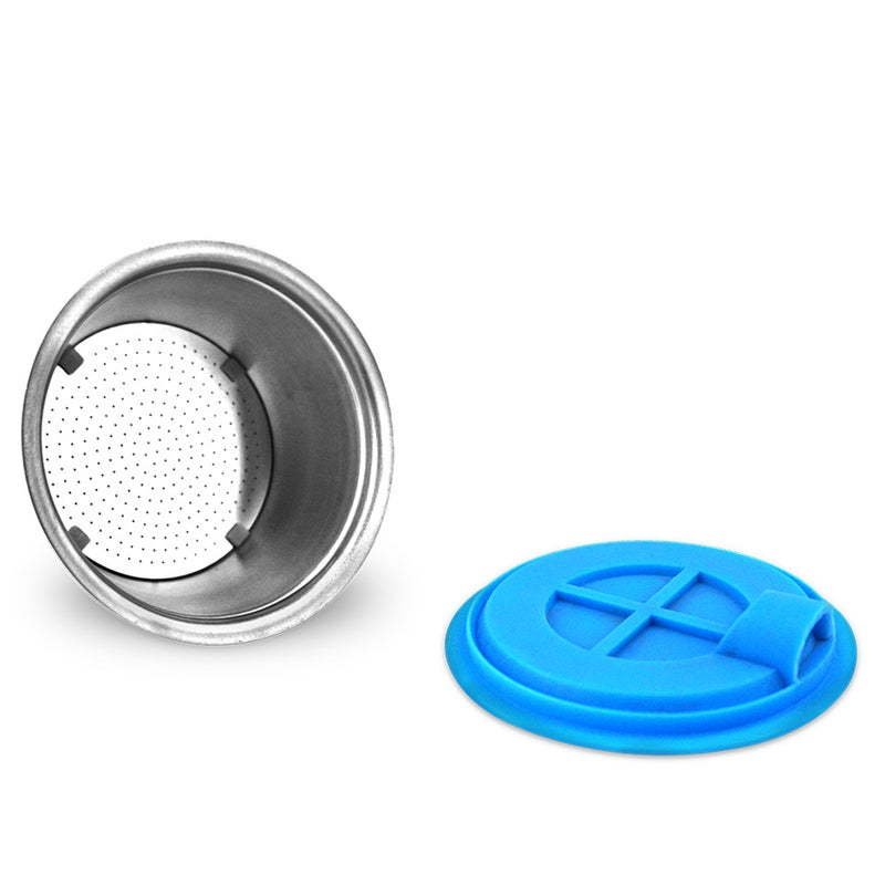 Generic - Stainless Steel Refillable Coffee Capsules Cup 0.35oz Capacity For Dolce Gusto EDG466/EDG606/EDG305/Mini Me EDG626 Silver 10*5.5*5.5cm - Image 1