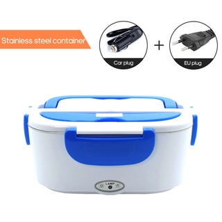 Multi-functional Portable Electric Heating Lunch Box With Removable Stainless Steel Container Blue 23.8*10.8*17cm - v1605266021/N41902545A_1
