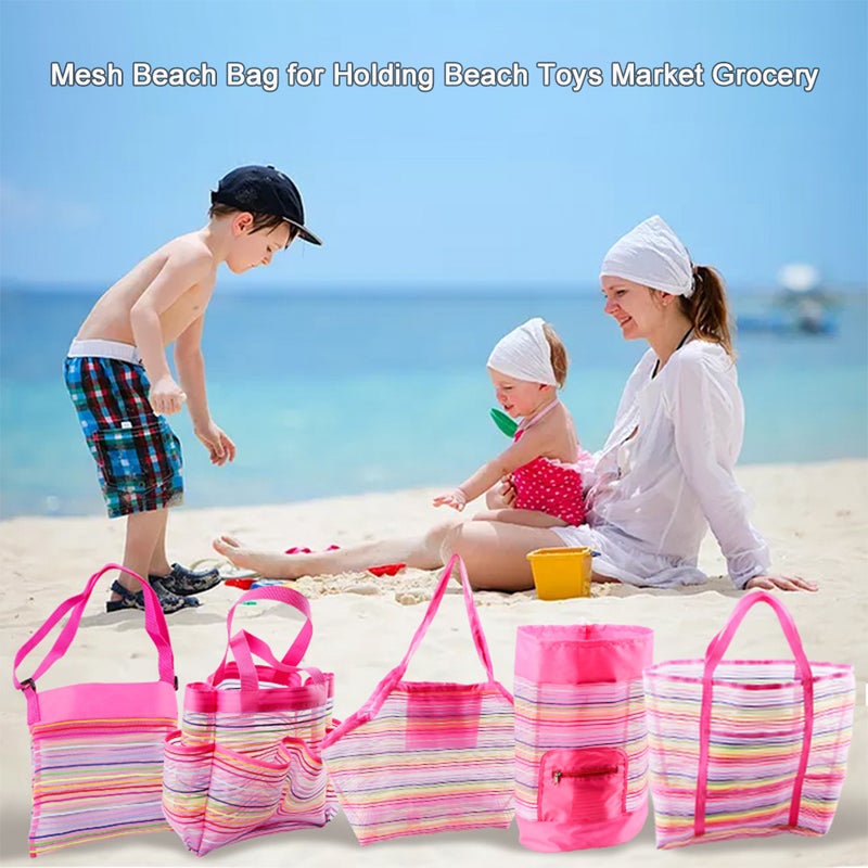 Quick Dry Waterproof Mesh Extra Large Beach Bags And Tote Backpack Multicolor 16*4*13cm  - Image 5