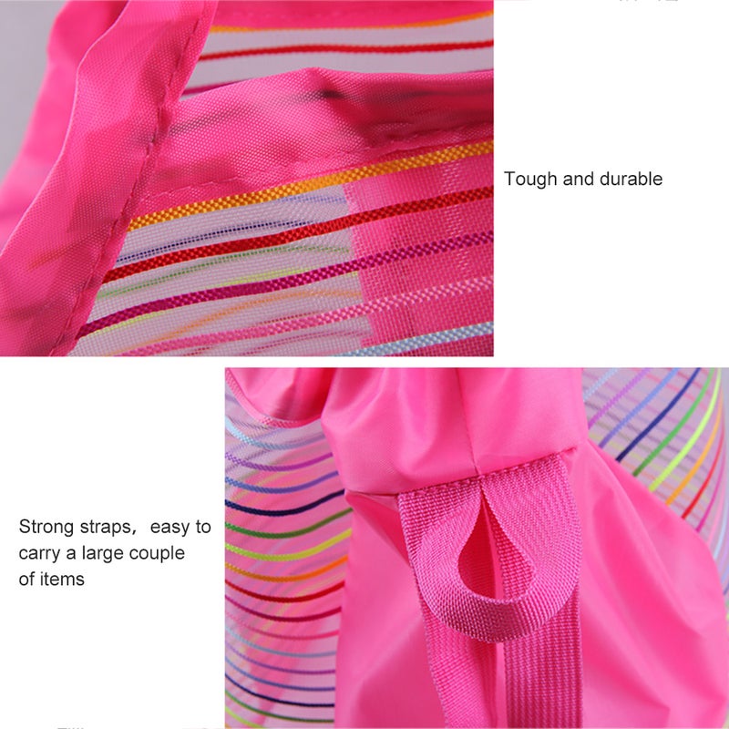 Quick Dry Waterproof Mesh Extra Large Beach Bags And Tote Backpack Multicolor 10*2*10cm  - Image 4