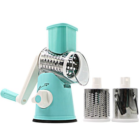 Multi-functional Vegetable Cutter Manual Roller Type Shredder Kitchen Cooing Tool multicolour 28*13.5*16.5cm