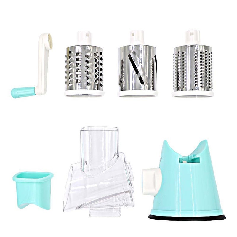 Multi-functional Vegetable Cutter Manual Roller Type Shredder Kitchen Cooing Tool multicolour 28*13.5*16.5cm