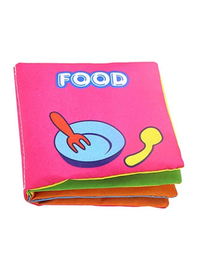 Intelligence Development Cloth Book Toy - Food 10x8cm