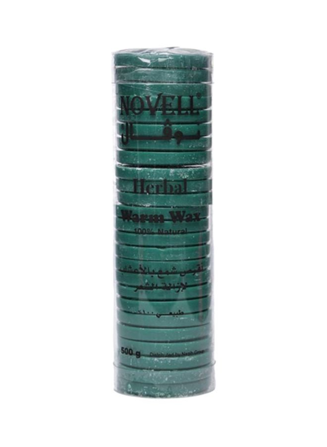 NOVELL Pack Of 25 Herbal Warm Wax Green 500grams  - Image 1