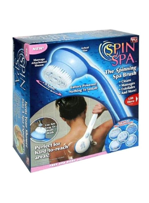 The Spinning Spa Brush With Attachments White/Blue
