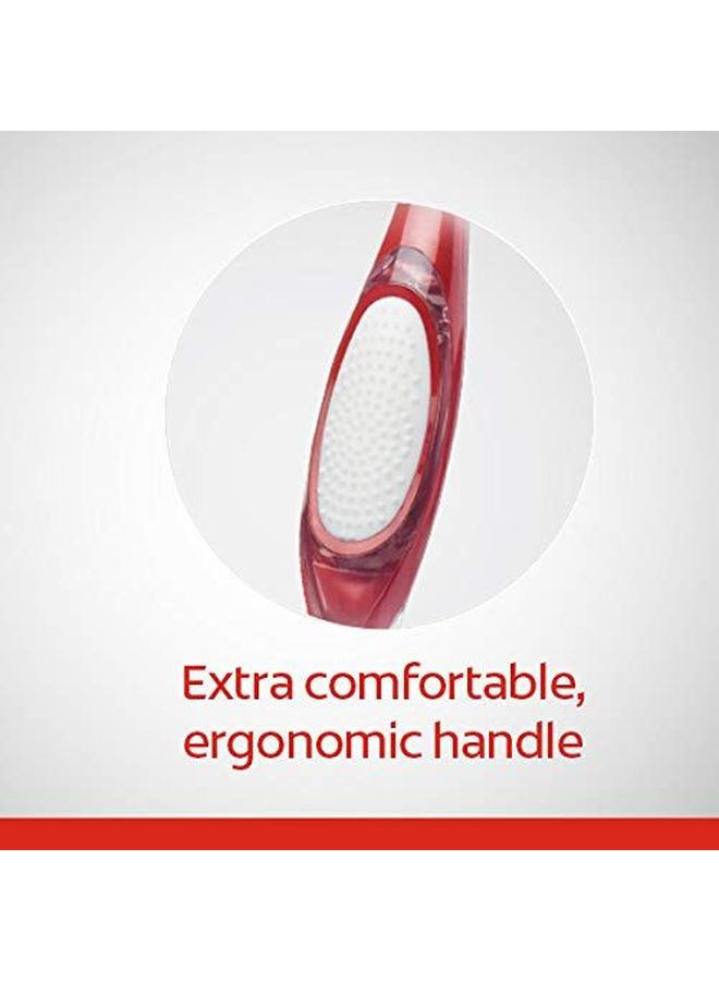 كولجيت عبوة فرش أسنان أوبتك وايت الناعمة مكونة من قطعتين أحمر/ أزرق/ أبيض - Image 4