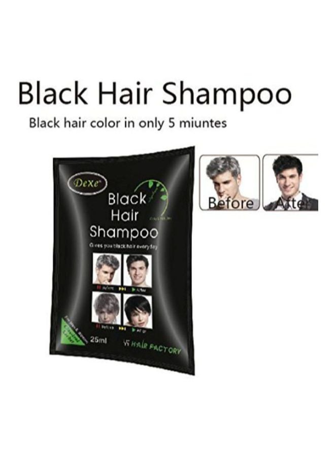 Dexe - Pack Of 10 Hair Colouring Shampoo Black 250ml - Image 1