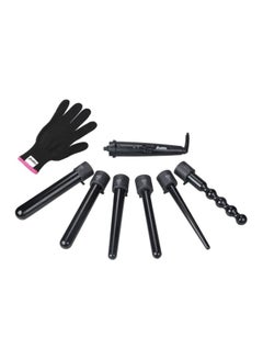 6-In-1 Hair Curler Kit With Gloves Black - v1605267356/N23615615A_1