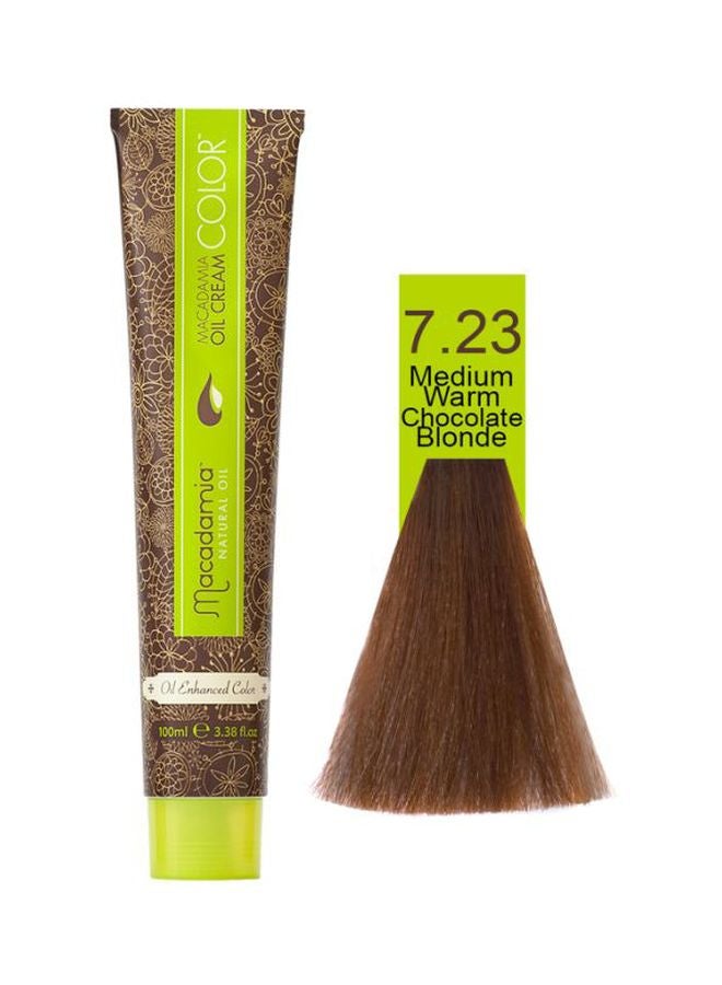 Macadamia Oil Cream Color Medium Warm Chocolate Brown 100ml - Image 3