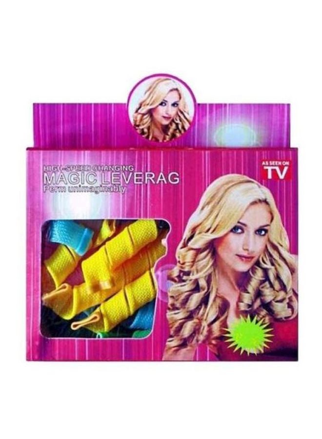 AS SEEN ON TV 20-Piece Magic Leverag Hair Curler Set Multicolour 23.8x22x4.7cm - Image 2