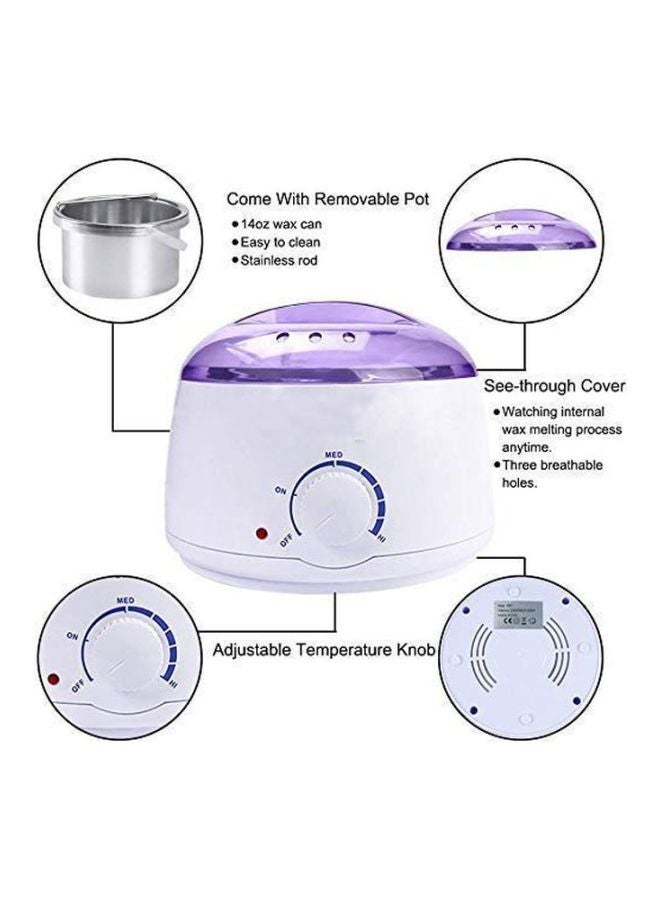 Pro-Wax100 Wax Machine With 2 Hot Wax White/Purple 15x15x12cm - Image 4
