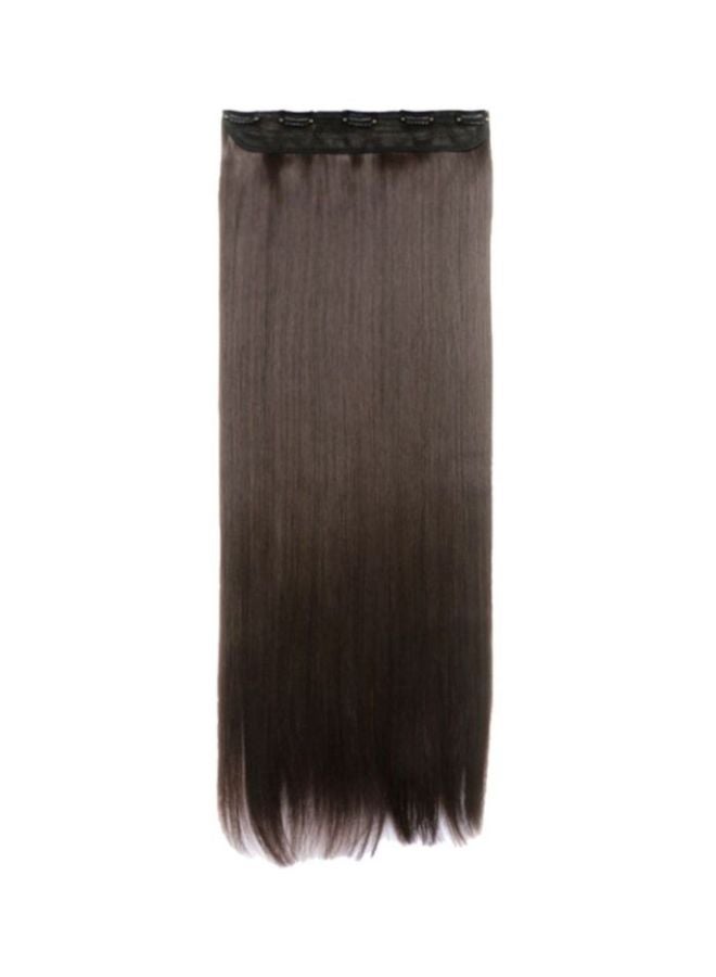 Synthetic Straight Hair Wig With Comb Brown 70cm