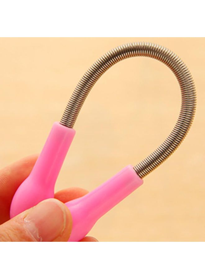 FASHION Facial Hair Removal Micro Spring Epilator Pink/Silver 19x1x0.50cm - Image 4