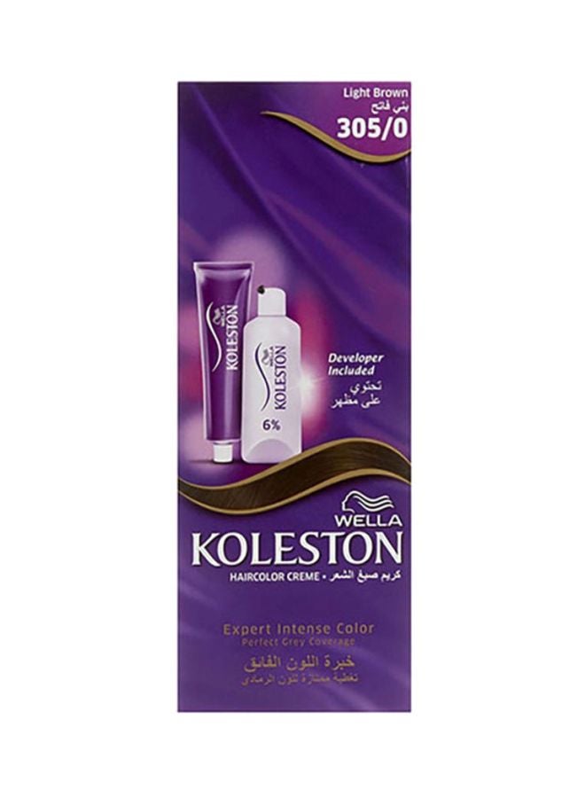WELLA - Koleston Permanent Hair Color Cream Light Brown 20grams - Image 1