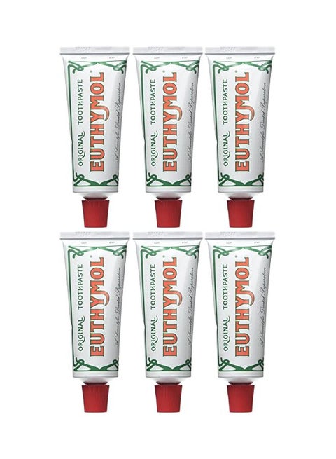 6-Piece Original Toothpaste 450ml