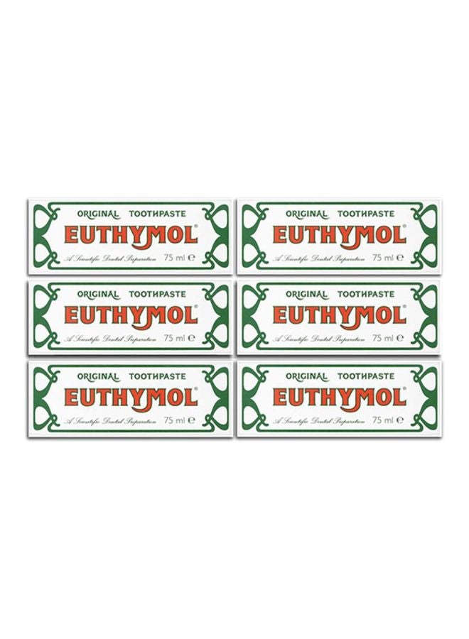 Euthymol - 6-Piece Original Toothpaste 450ml - Image 1