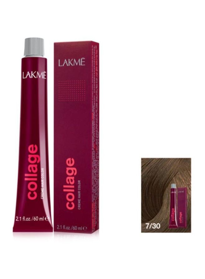 LAKME - Collage Hair Colour 7/30 Gold Medium Blonde 60ml - Image 1